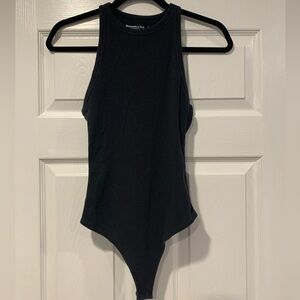 Abercrombie & Fitch High Neck Ribbed Bodysuit Tank